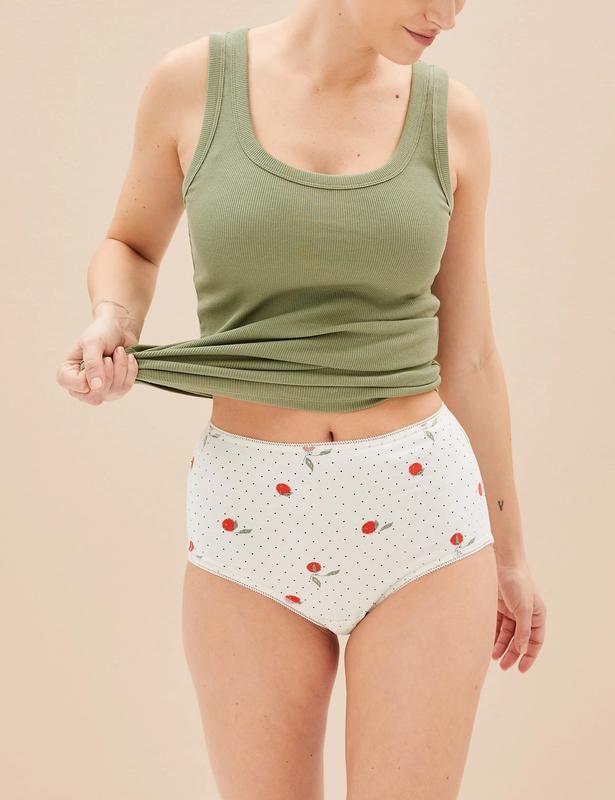 M&S High legs 5 Pack Panty T61/2111X