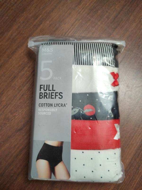M&S High legs 5 Pack Panty T61/2111X