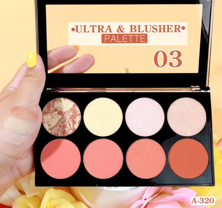 Ashley Ultra & Blusher Palette 6 Colors A-320-03 (Thai)