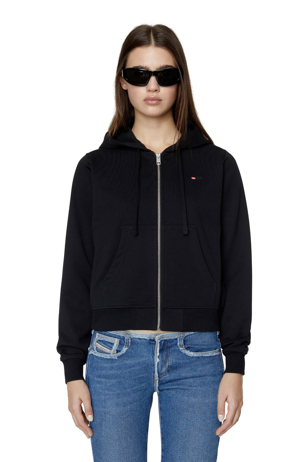 Ladies F-REGGY-HOOD-ZIP-MICRODIV FELPA A06400-0AAZG-9XX