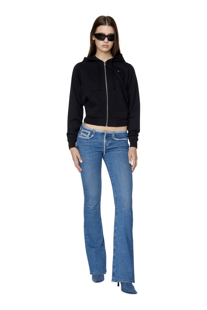 Ladies F-REGGY-HOOD-ZIP-MICRODIV FELPA A06400-0AAZG-9XX