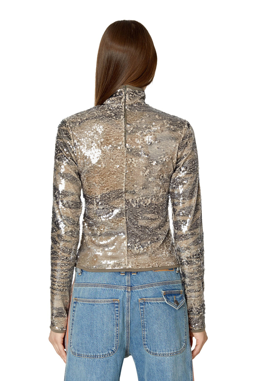 Ladies T-SEQUI TOP A06447-0HFAW-7AEA