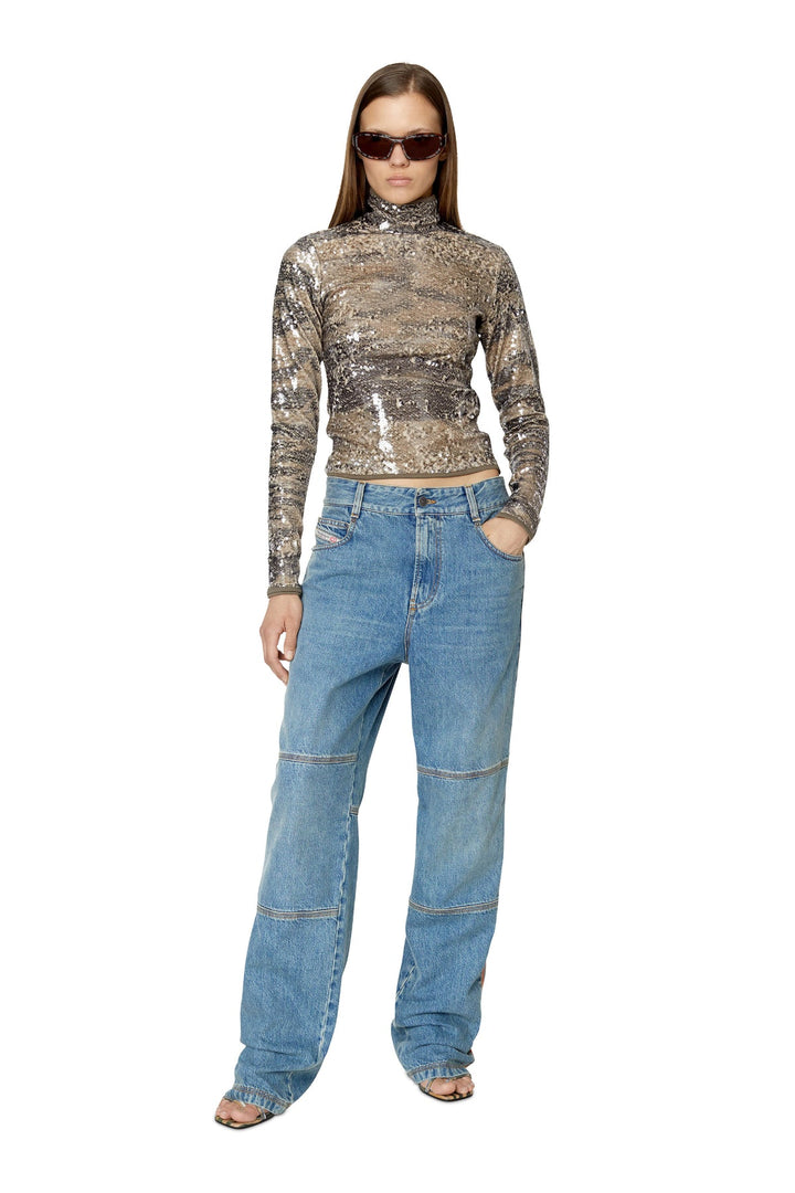 Ladies T-SEQUI TOP A06447-0HFAW-7AEA