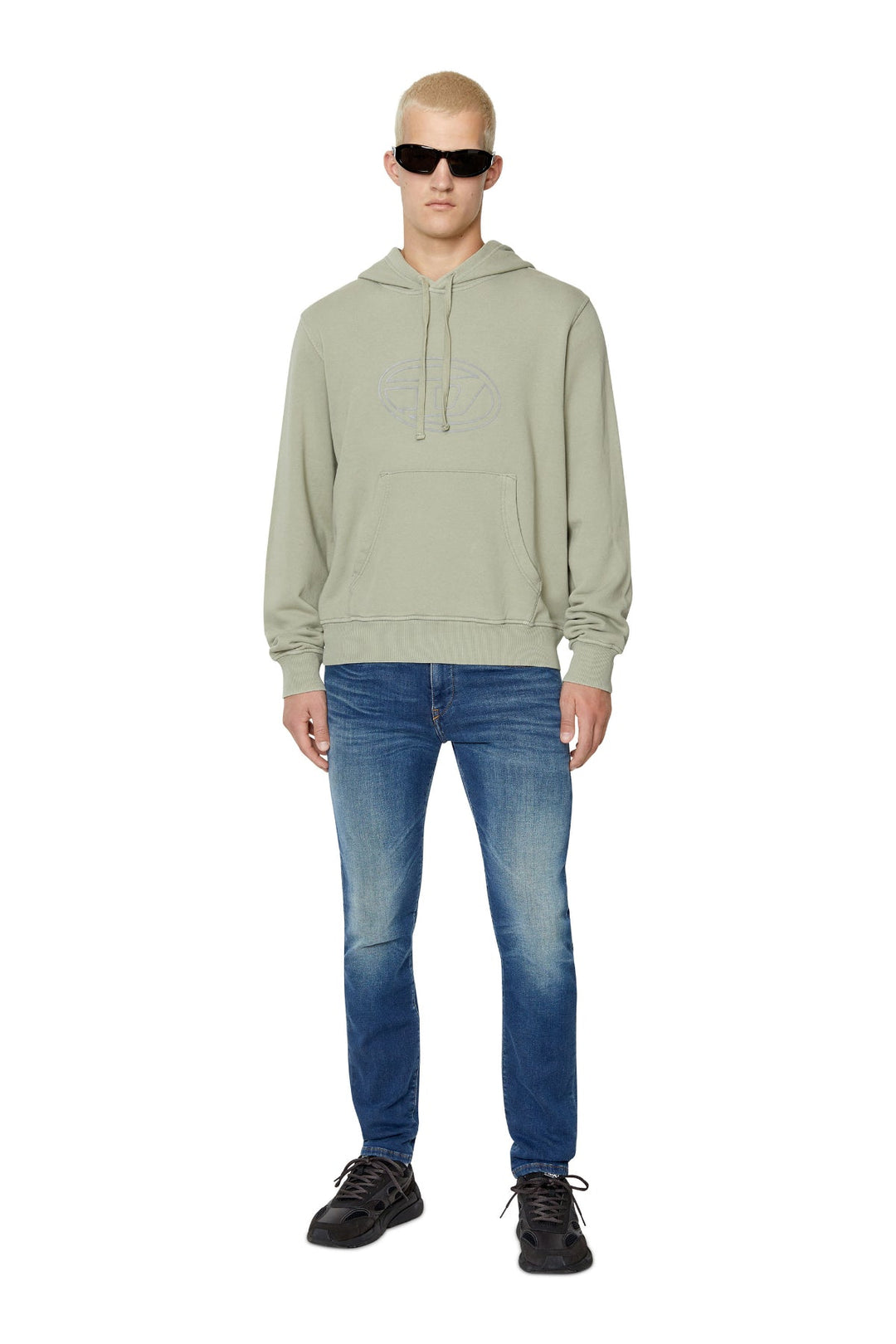 Men S-GINN-HOOD-E4 SWEAT-SHIRT A06922-0LEAC-9CR