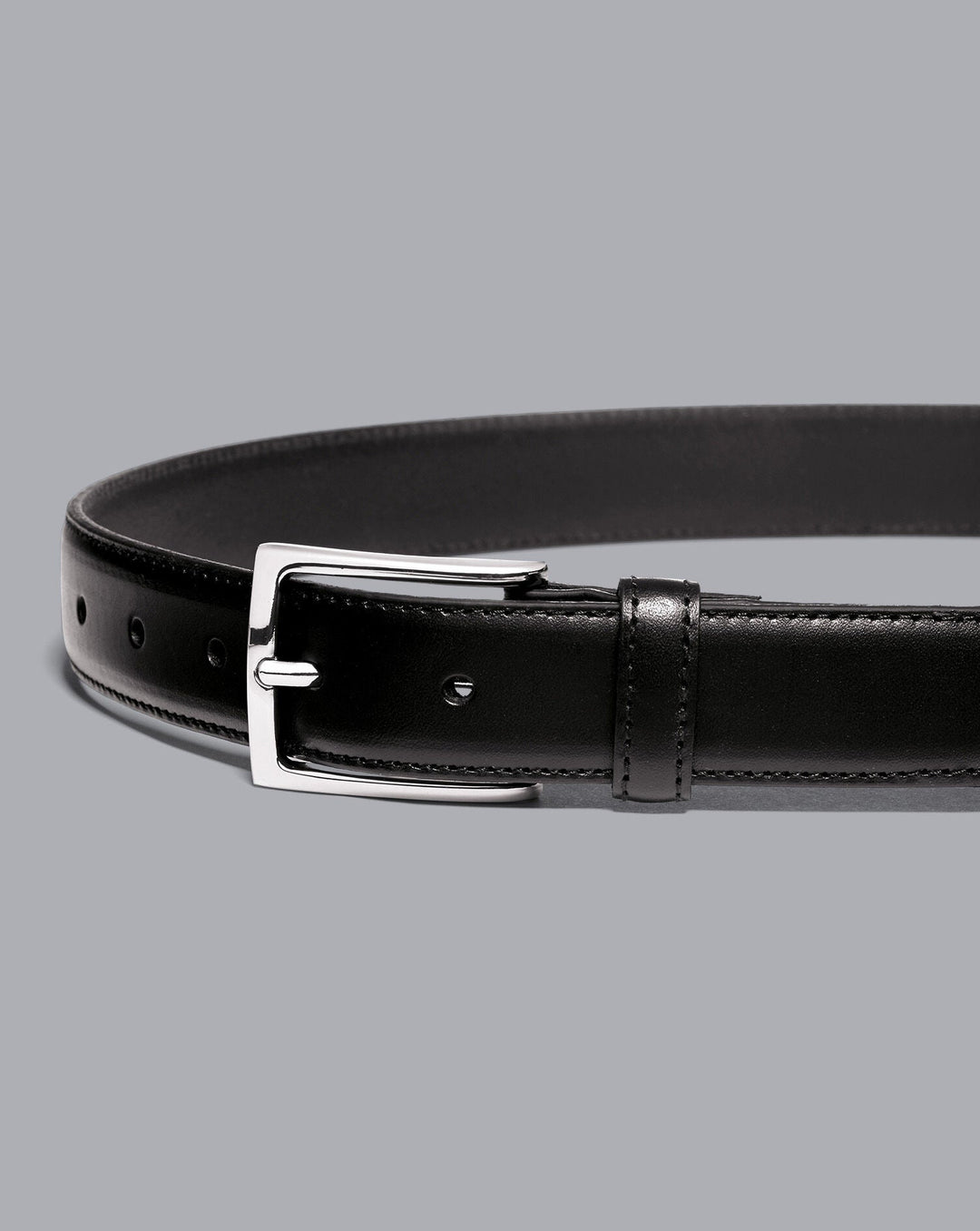 Black Leather Formal Belt