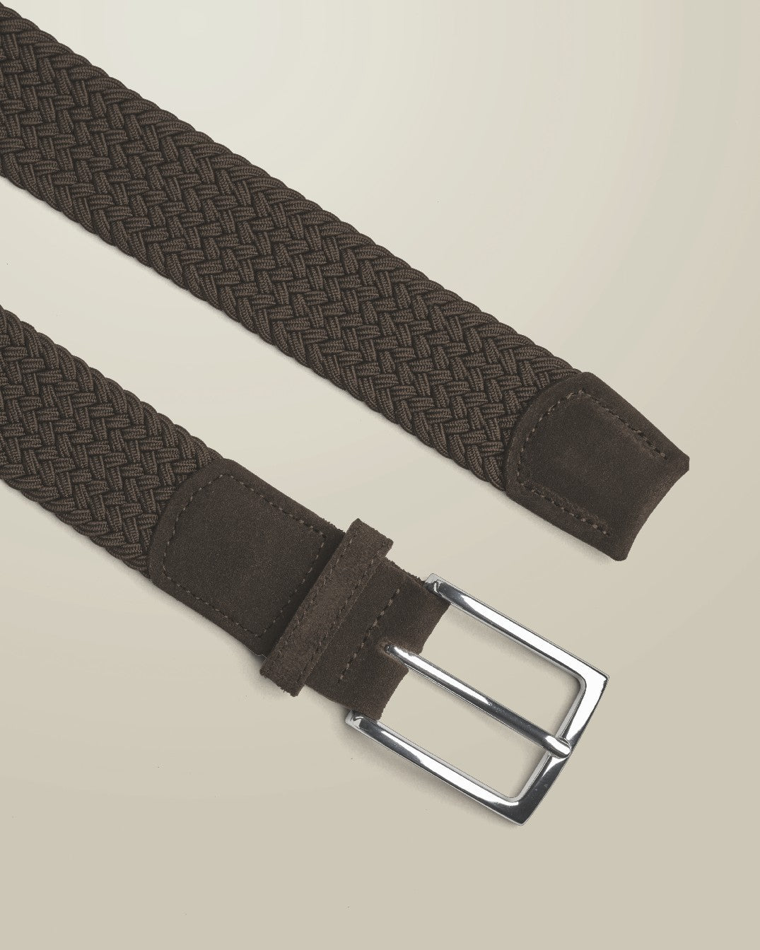 Chocolate Brown Stretch Casual Belt