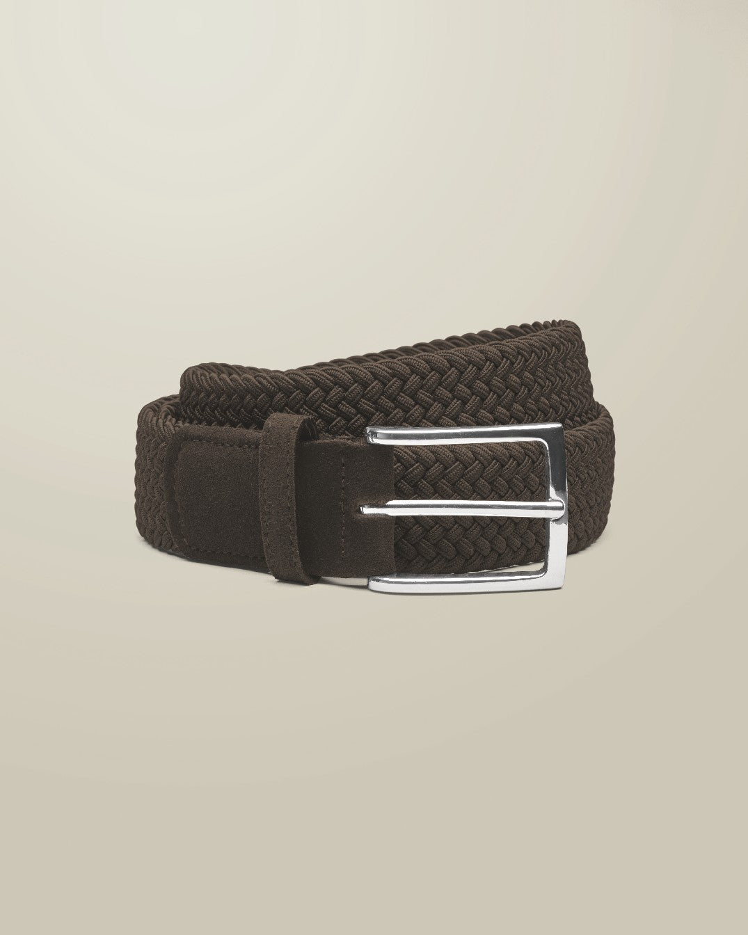 Chocolate Brown Stretch Casual Belt
