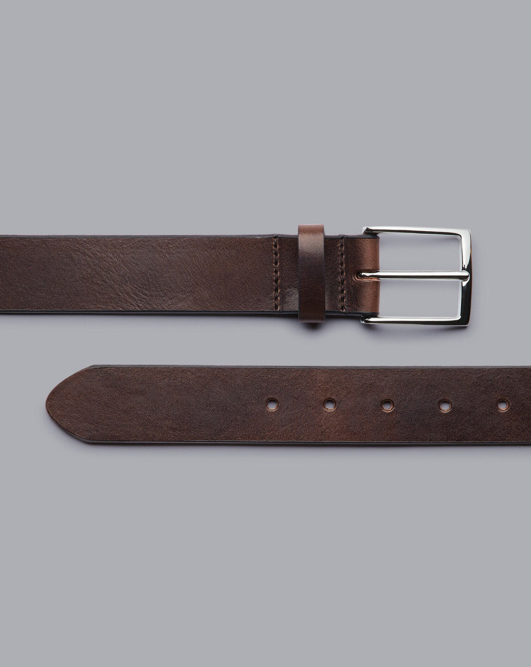 Chocolate Brown Leather Made In England Chino Belt