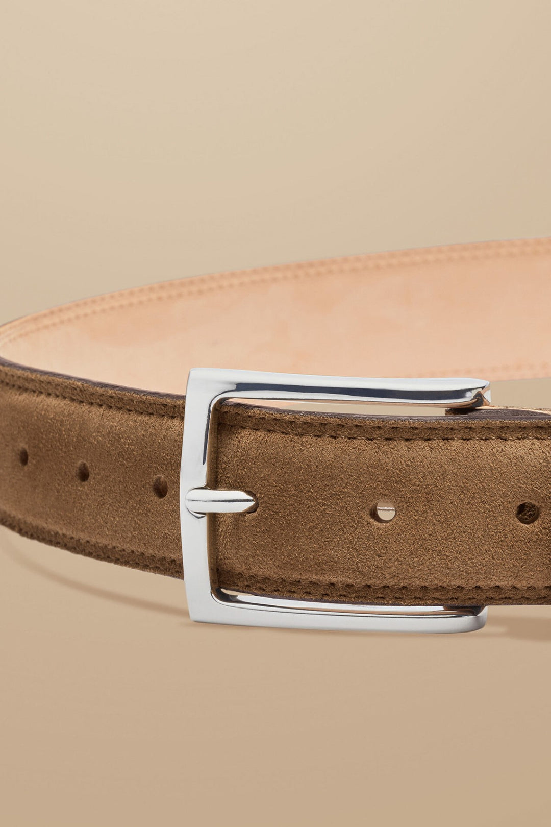 Made in England, Italian leather, Nubuck lining, Brass buckle