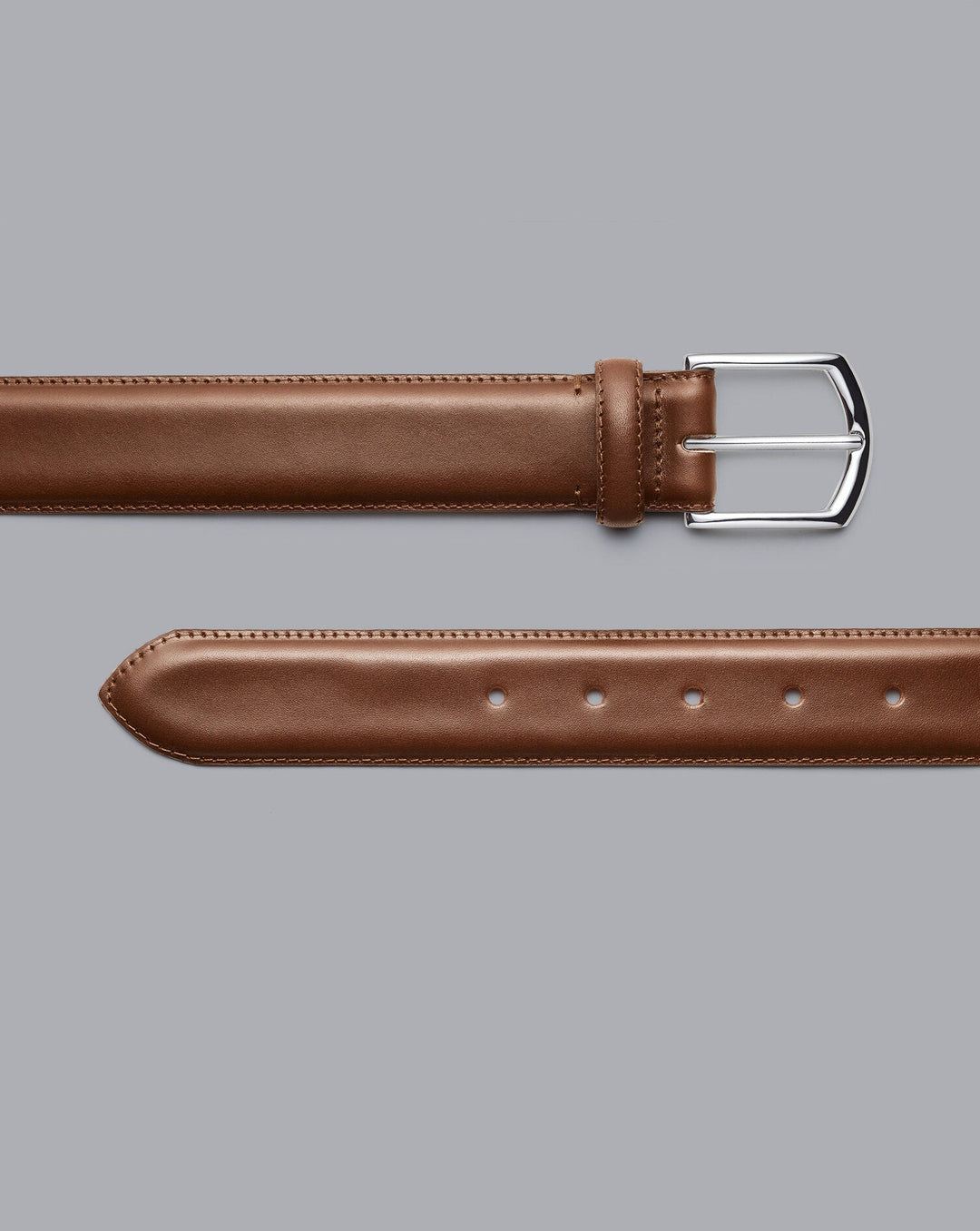 Tan Leather Made In England Formal Belt