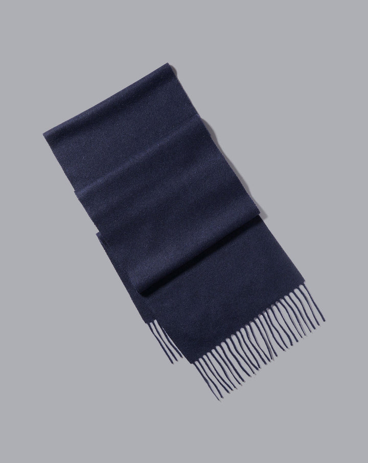 Navy Cashmere Scarf