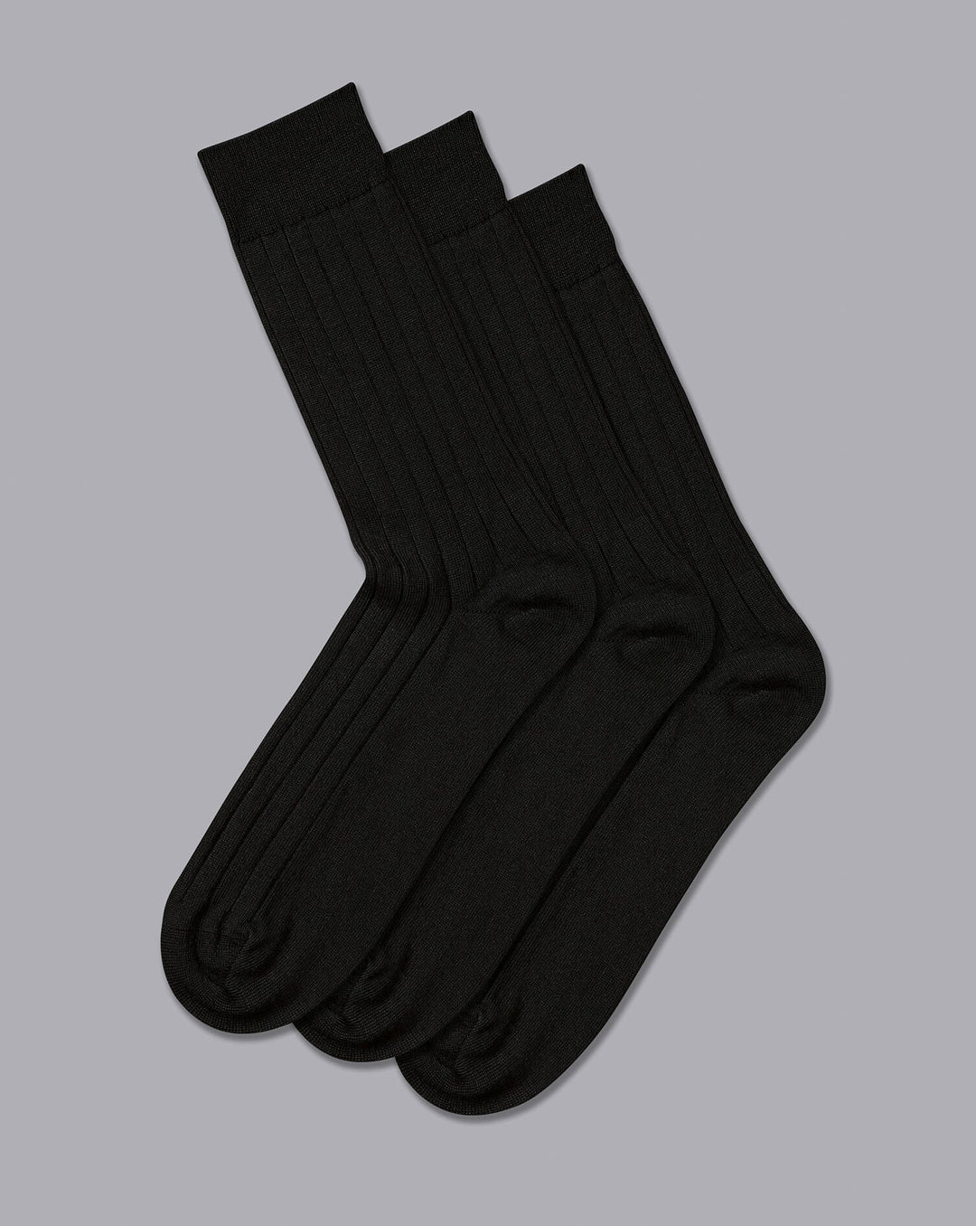 Black Merino Wool 3 Pack Socks