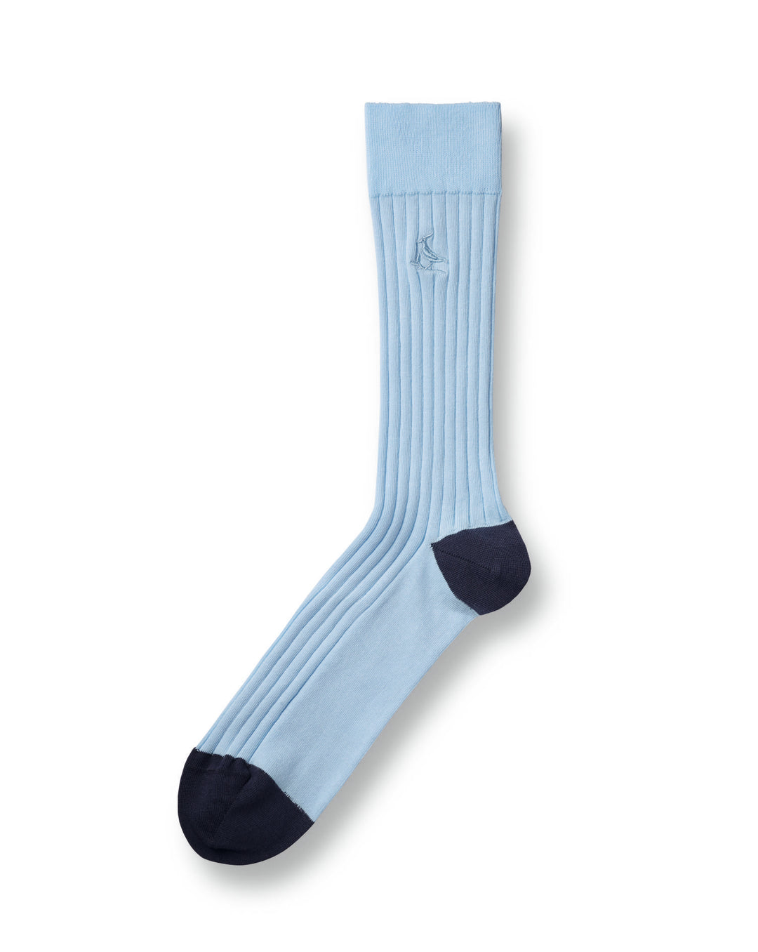 Light Blue Cotton Rib Socks ACK0328SKY