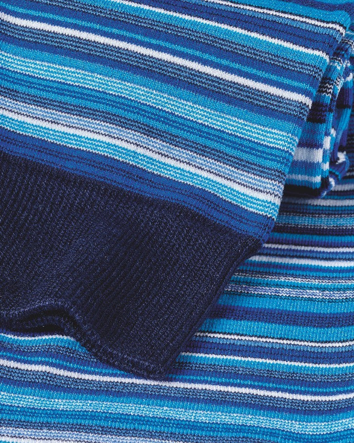 Cobalt Blue Multi Stripe Socks