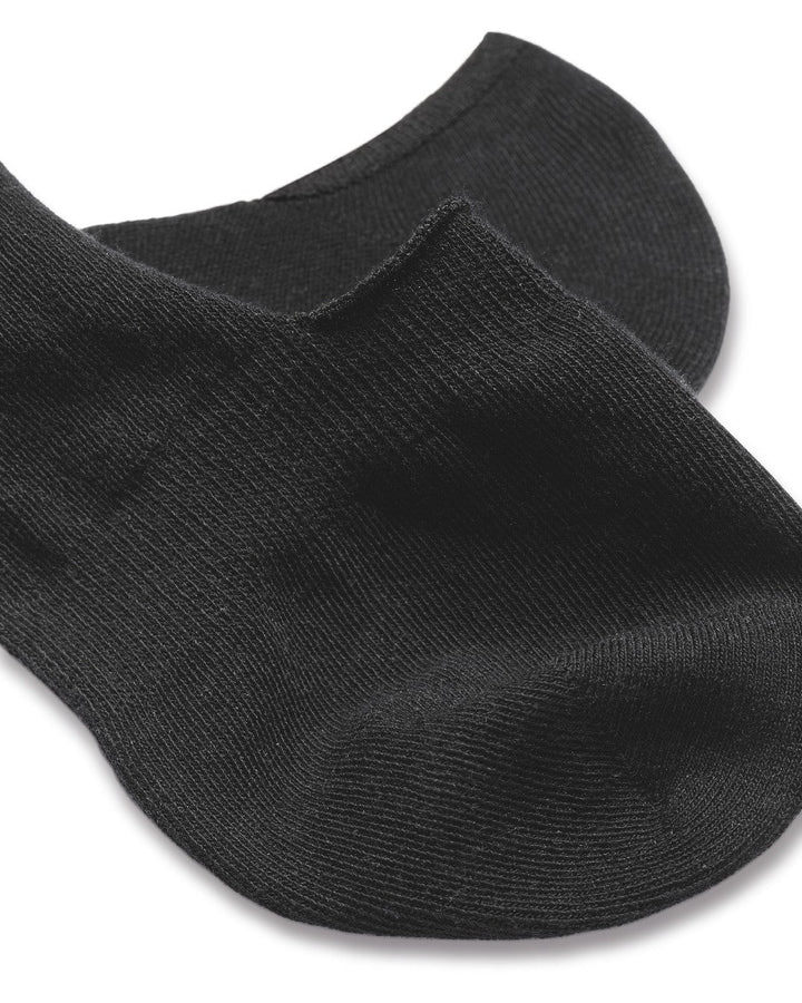 Black Cotton Rich 2 Pack Invisible Socks