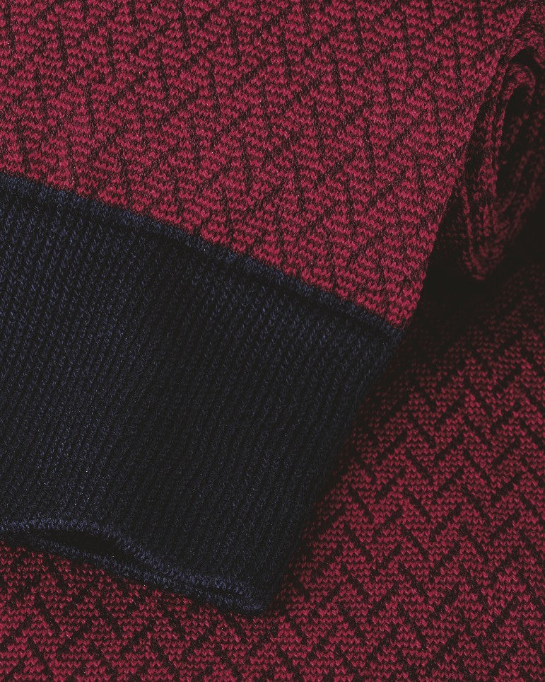 Red Herringbone Socks
