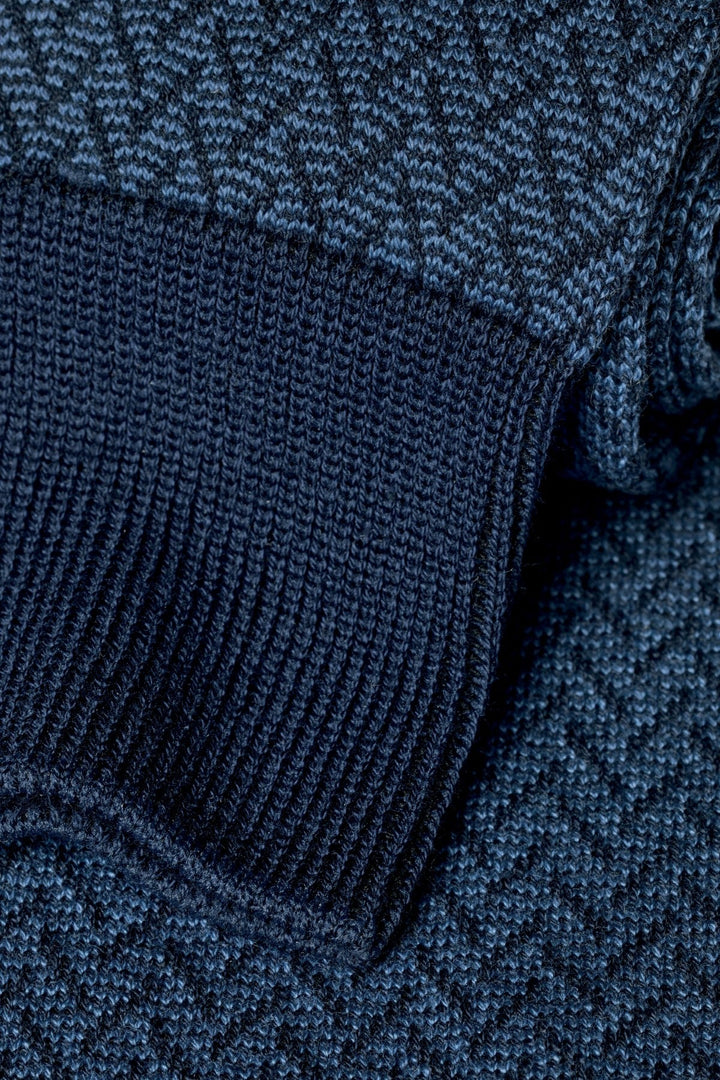 Indigo Blue Herringbone Socks
