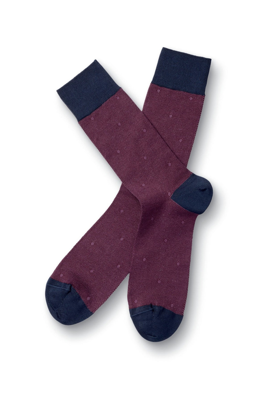 Dark Pink Spot Socks