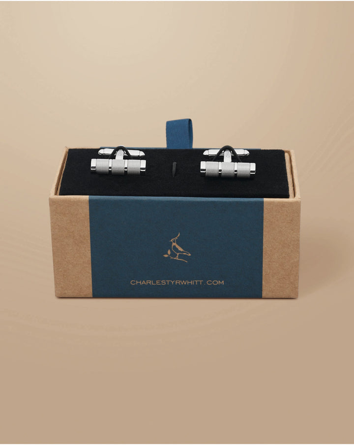 Silver Bar Cufflink