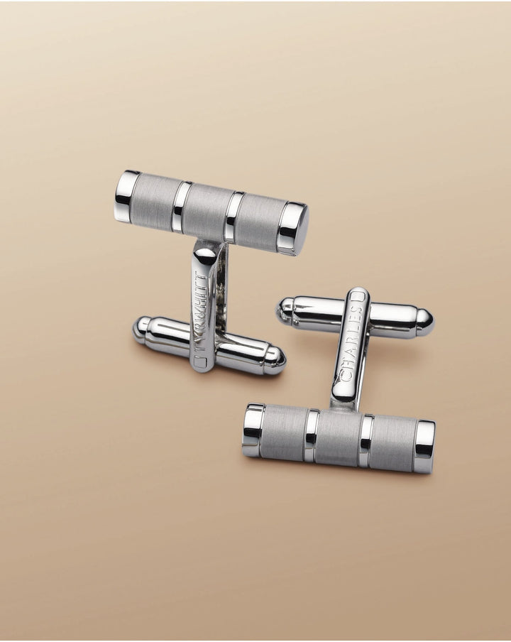 Silver Bar Cufflink