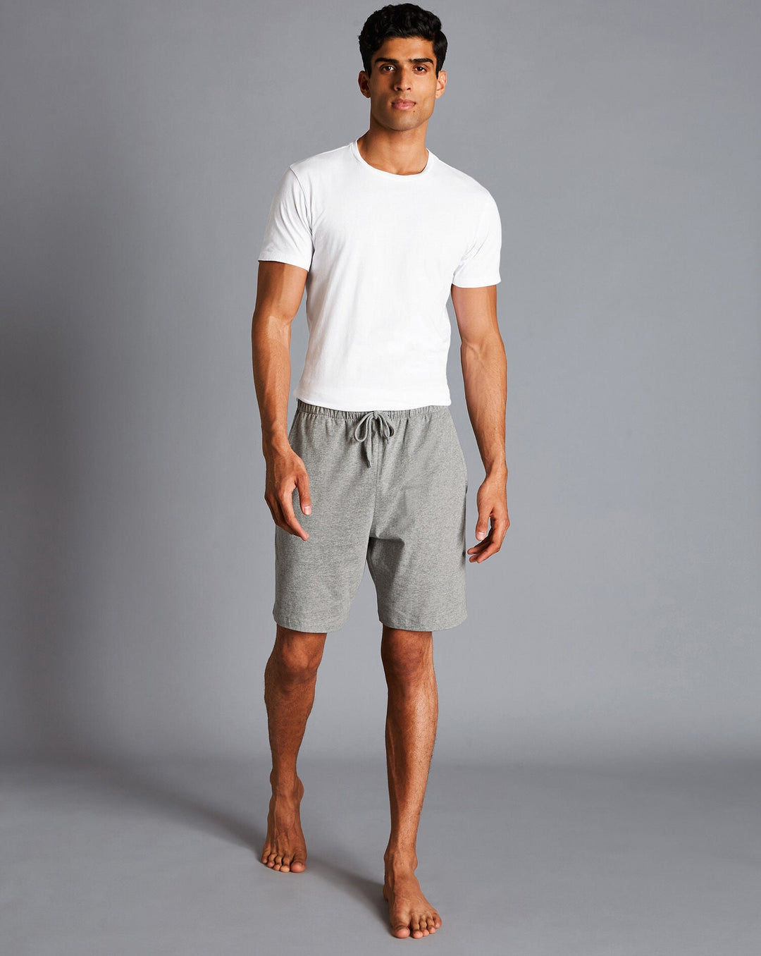 Charles Tyrwhitt Silver Grey Marl Jersey Shorts