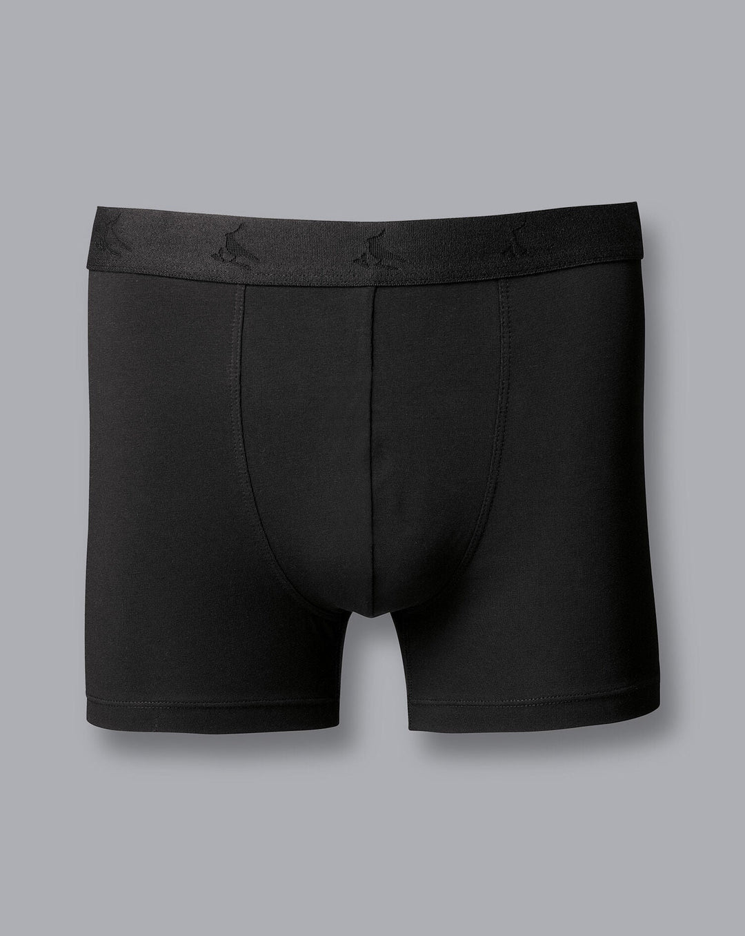 Black 3 Pack Cotton Stretch Jersey Trunks