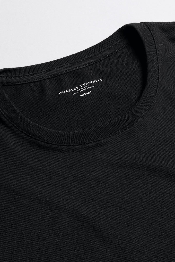 Black 2-Pack Crew Neck Cotton T-Shirt