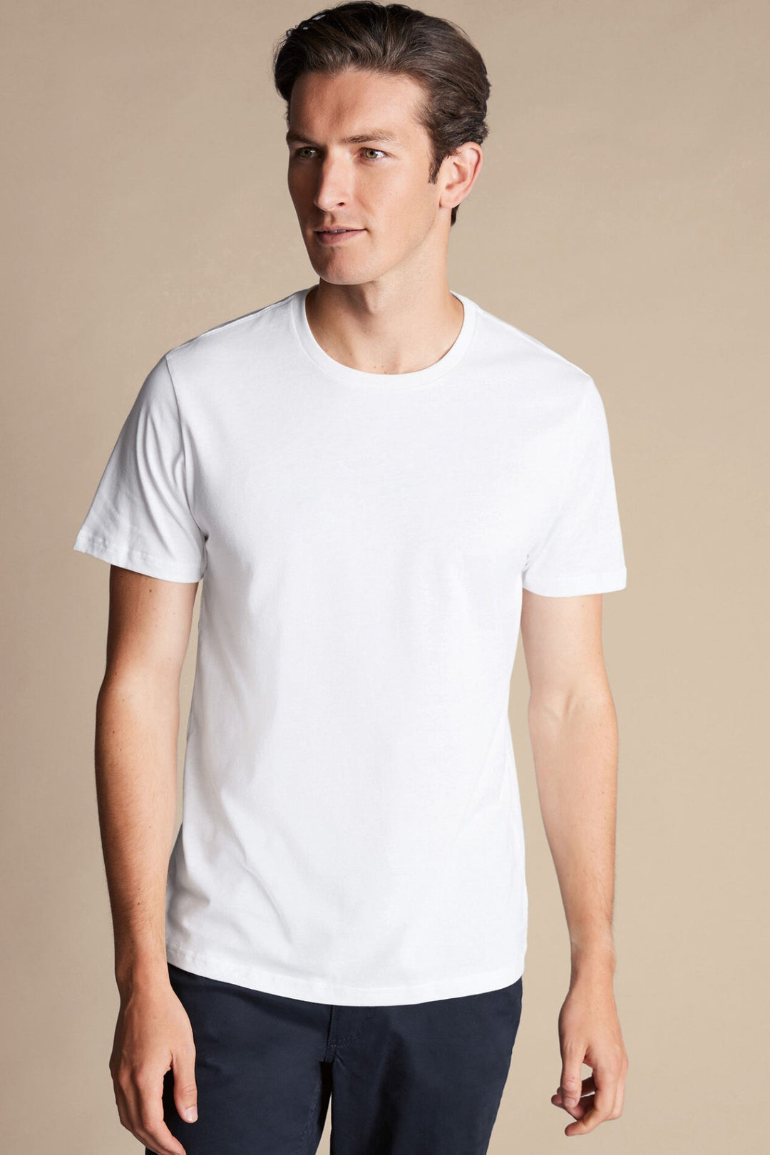 White 2-Pack Crew Neck Cotton T-Shirt