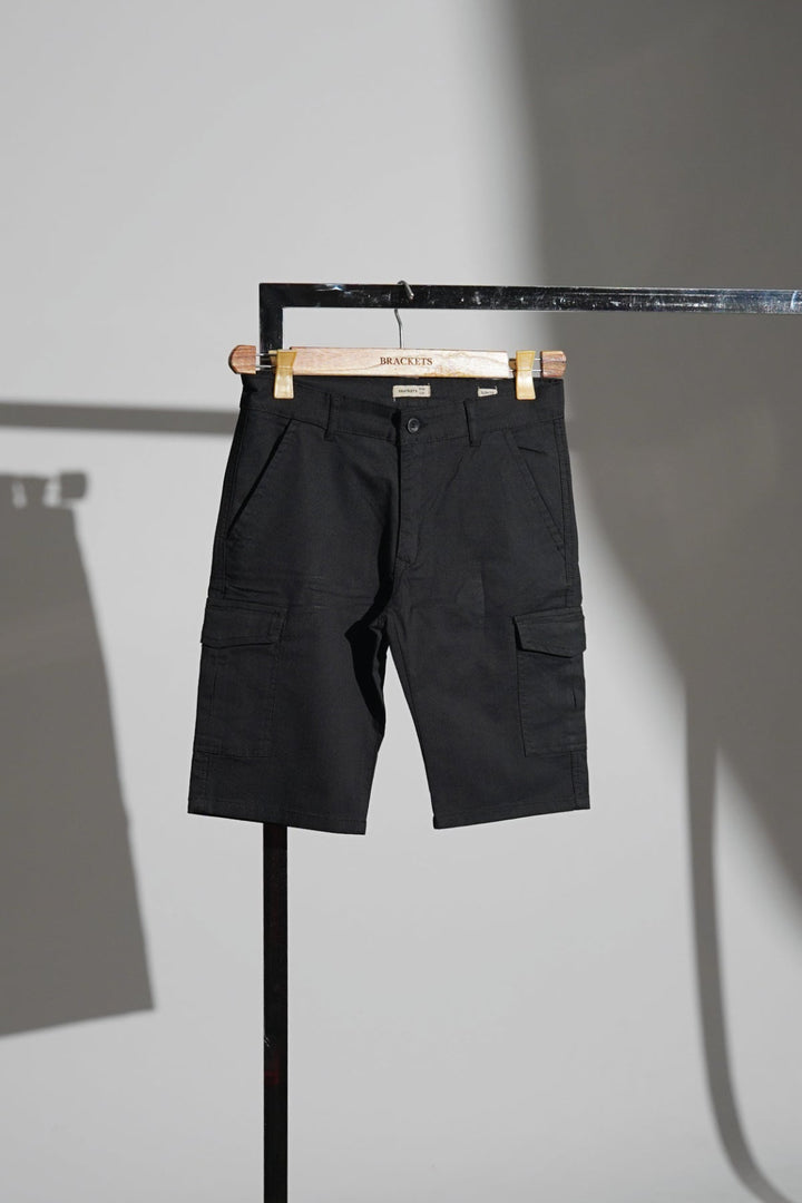 TWILL SHORTS IN BLACK