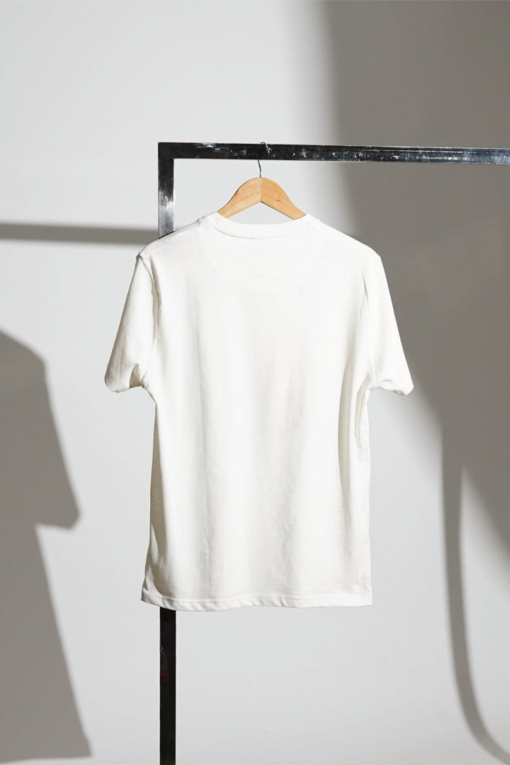 T-Shirt With Pigment Print - Brackets