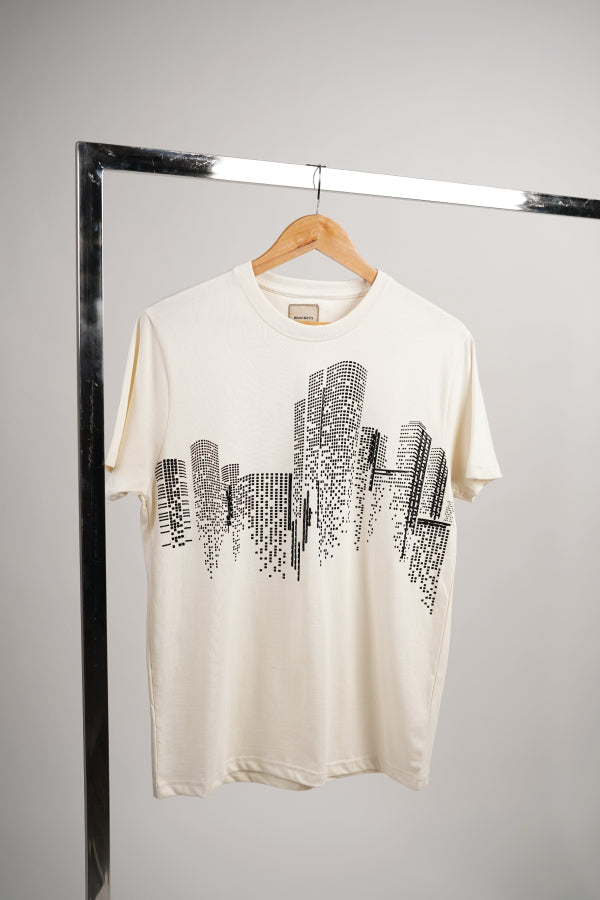 T-SHIRT WITH PIGMENT PRINT