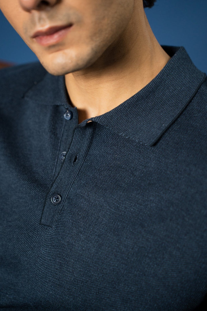 HALF ZIP LONG SLEEVE POLO