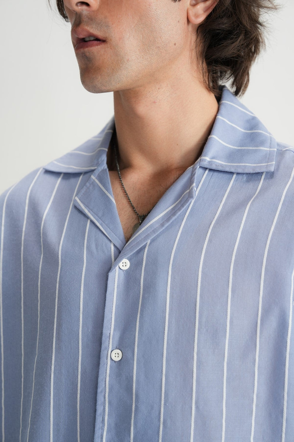 Resort Shirt Soft Blue - Brackets
