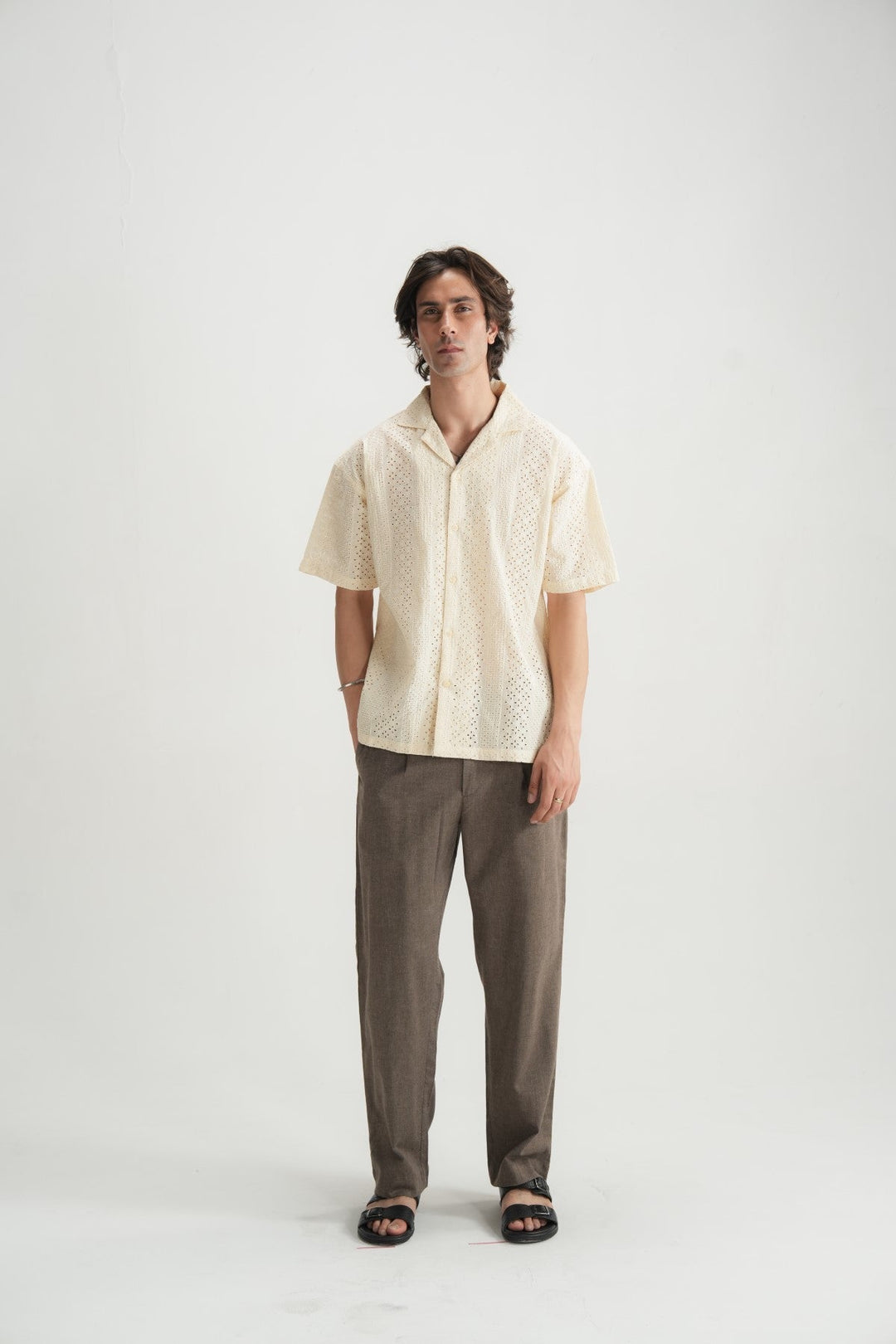 Chikan Kari Resort Shirt - Brackets