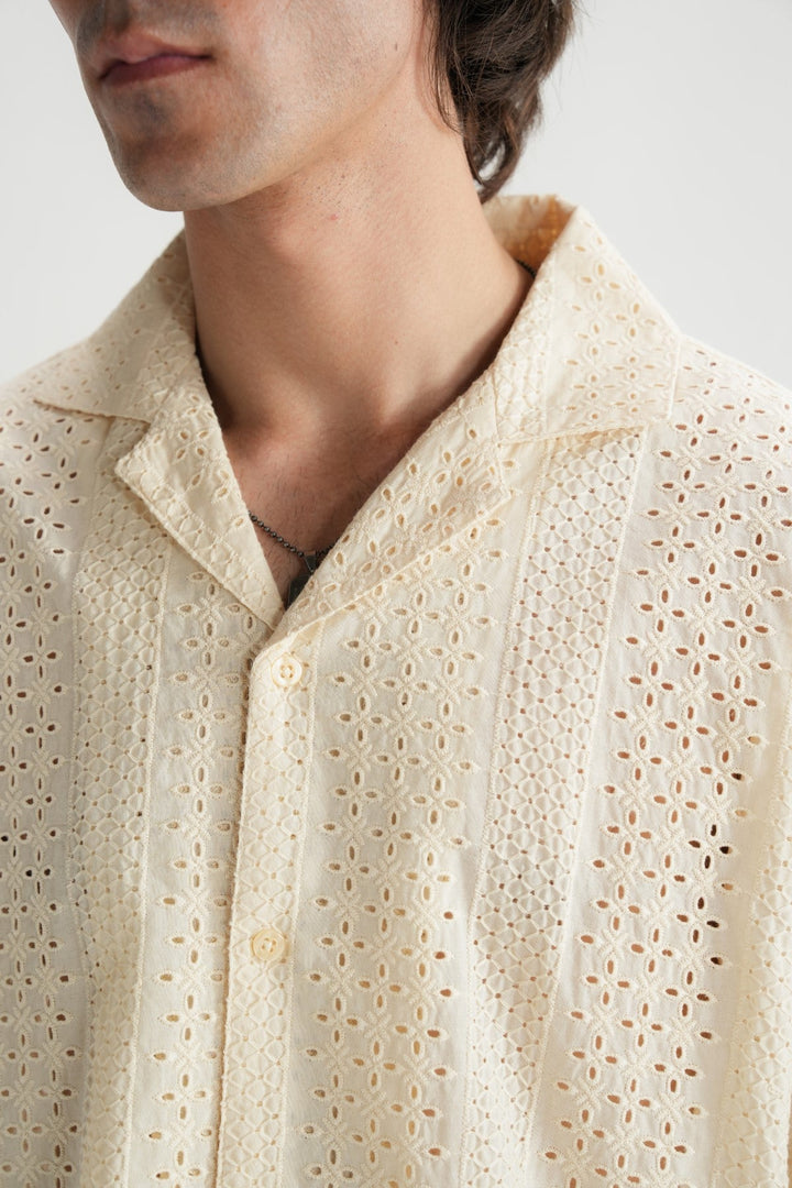 Chikan Kari Resort Shirt - Brackets