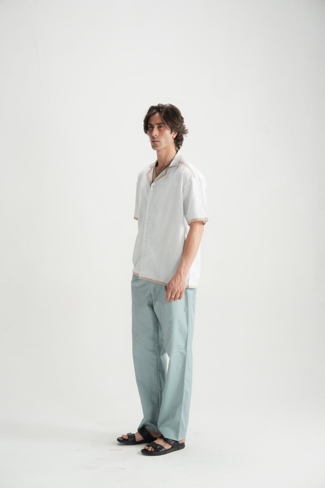 Barely Blue Resort Shirt - Brackets