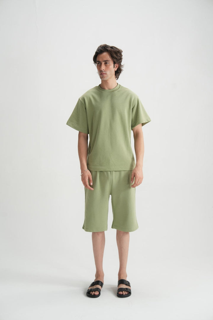 Aspen Green Terry Shorts - Brackets