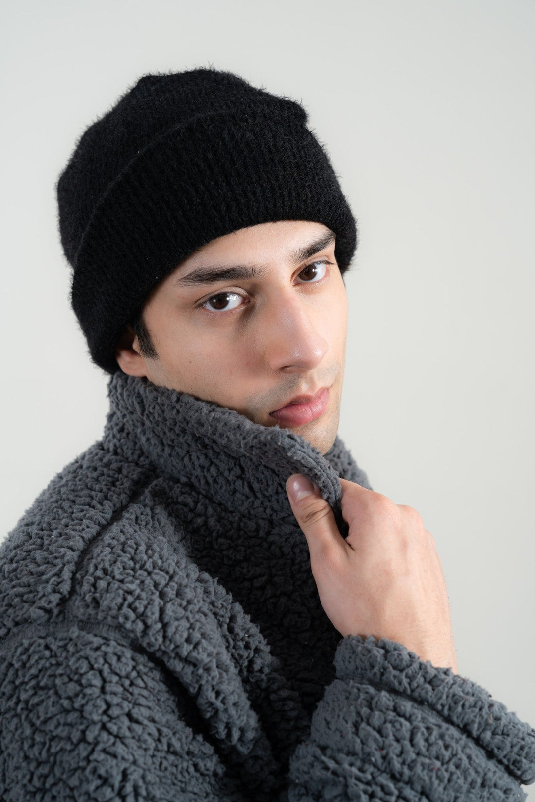 Cloud Grey Sherpa Jacket