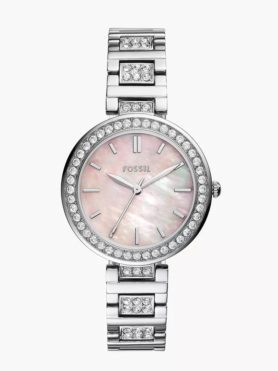 FOSSIL Karli Three Hand Stainless Steel Watch BQ3182