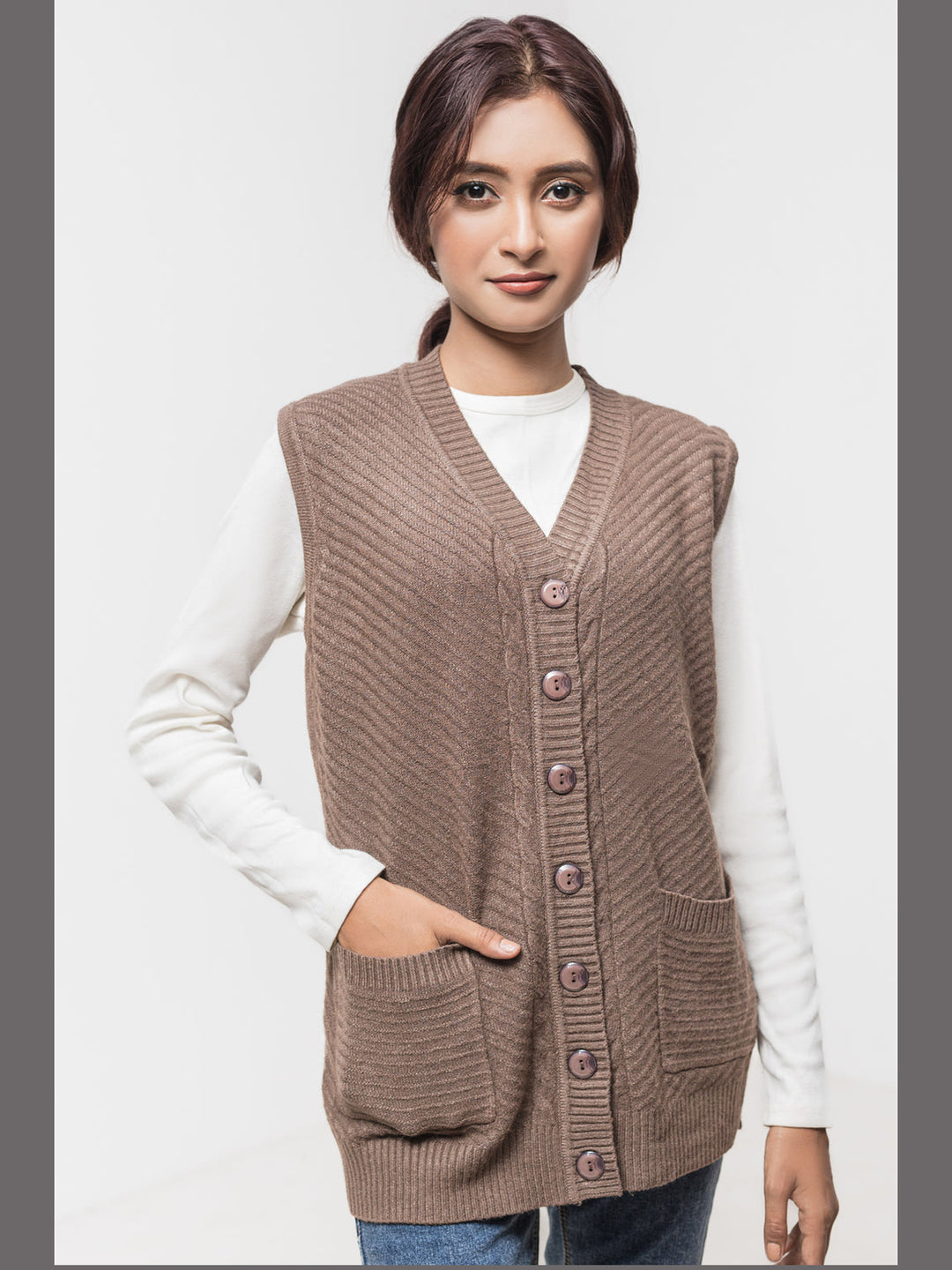 Oxford Ladies S/L Cardigan J-428