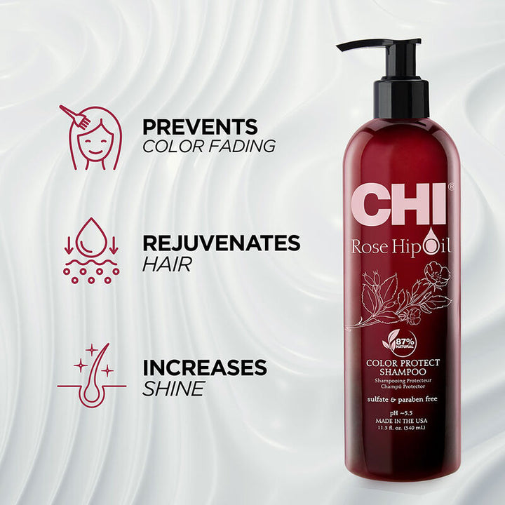 Chi Rose Hip Oil Color Protect Shampoo 340ml
