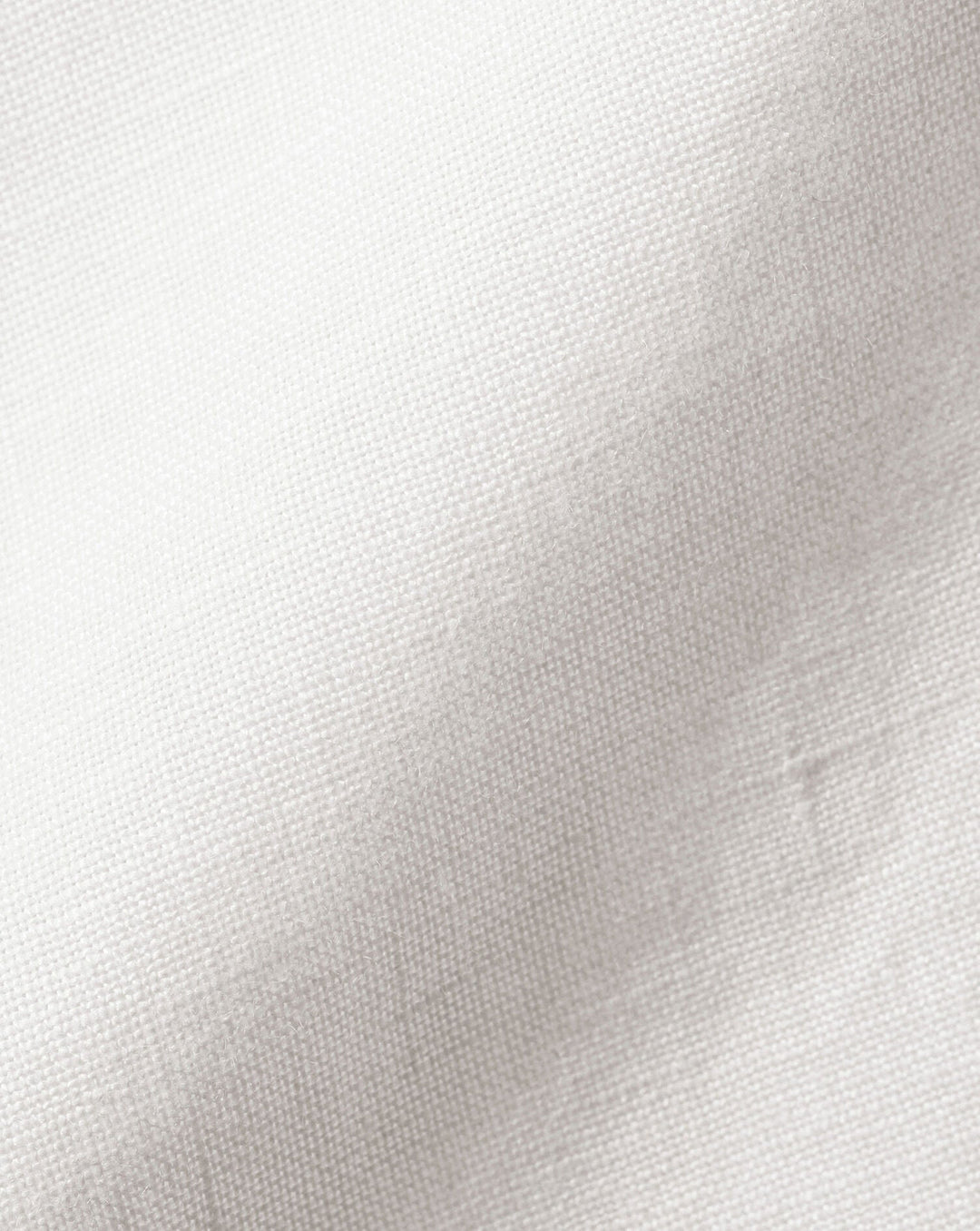 White Plain Slim Fit Pure Linen Shirt