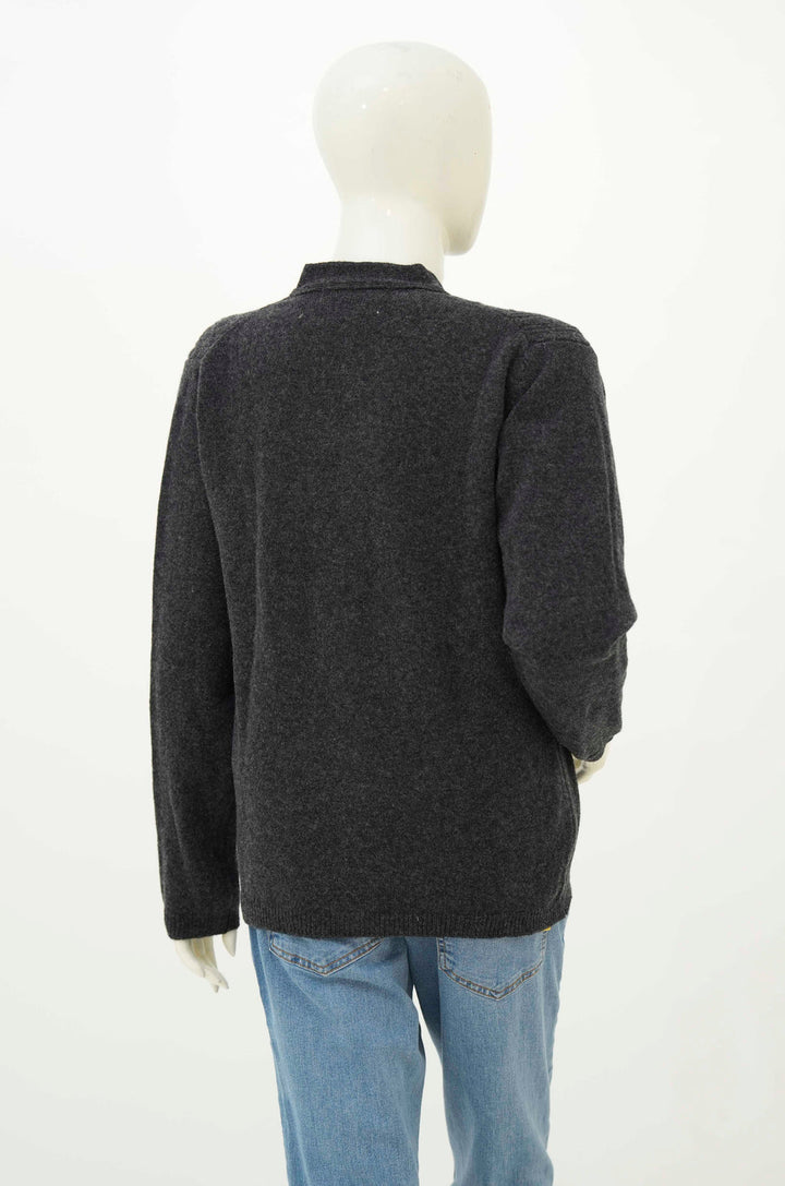 Oxford Ladies L/S Cardigan L-990 (Charcoal)