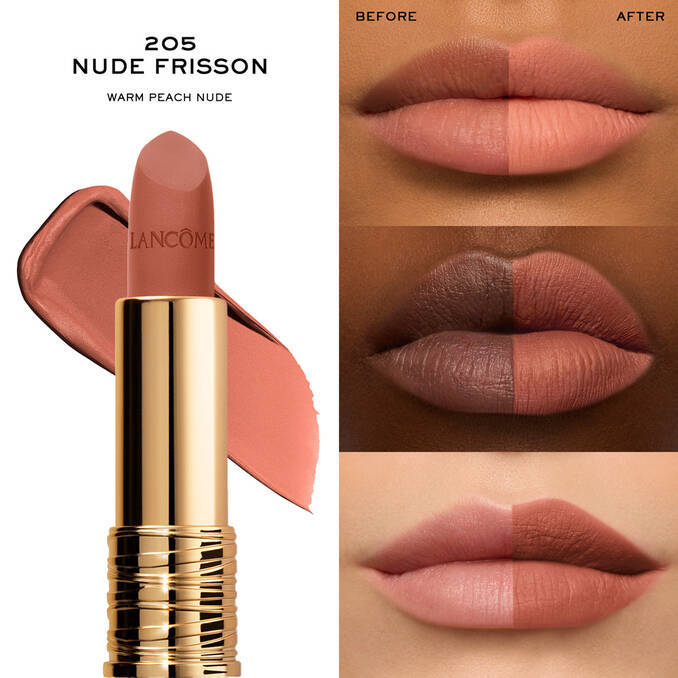 Lancome L'Absolu Rouge Drama Matte Lipstick 205 Nude Frisson 3.4g