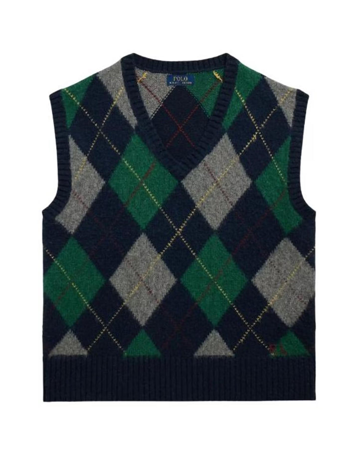 RL Men S/L Check Sweater-710970657