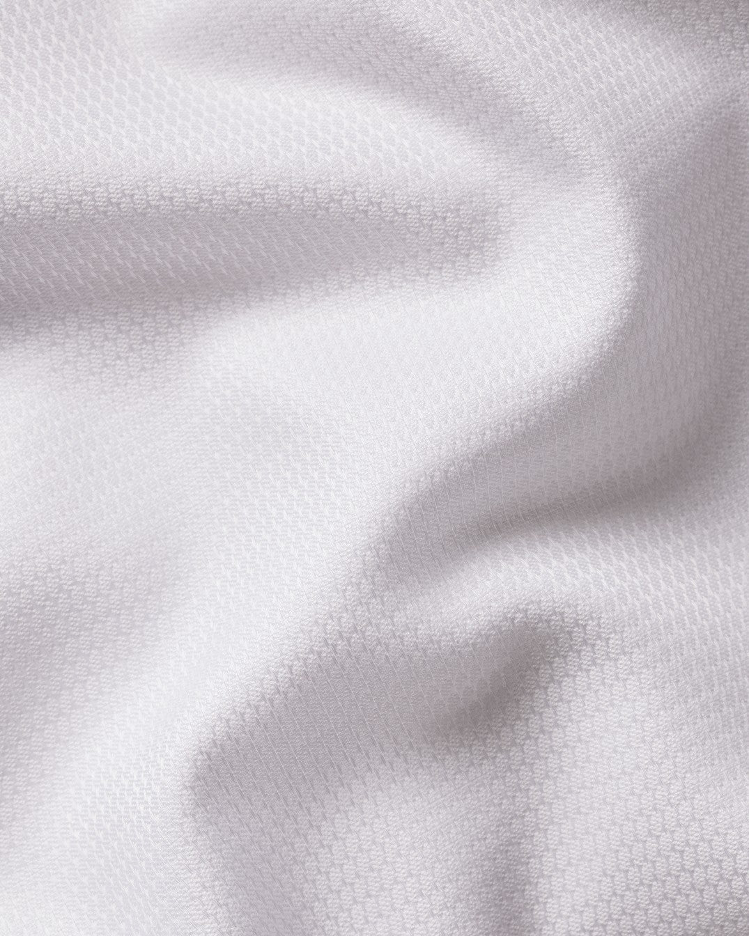 White Non-Iron Stretch Burlington Weave Cutaway Slim Fit Shirt