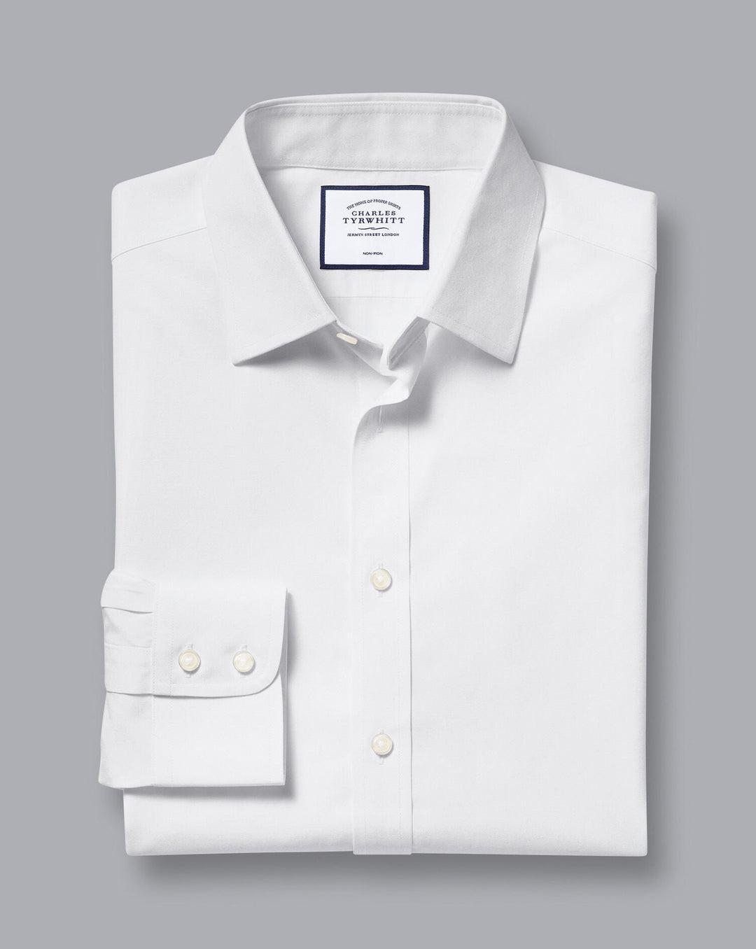 White Non-Iron Poplin Slim Fit Shirt