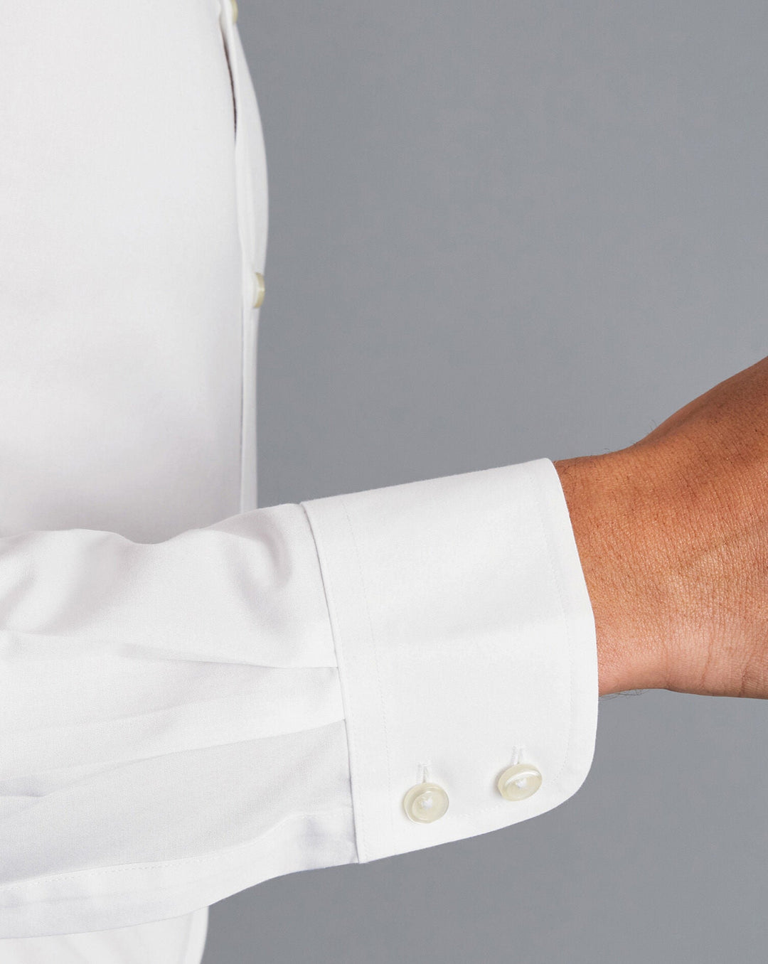 White Non-Iron Poplin Slim Fit Shirt