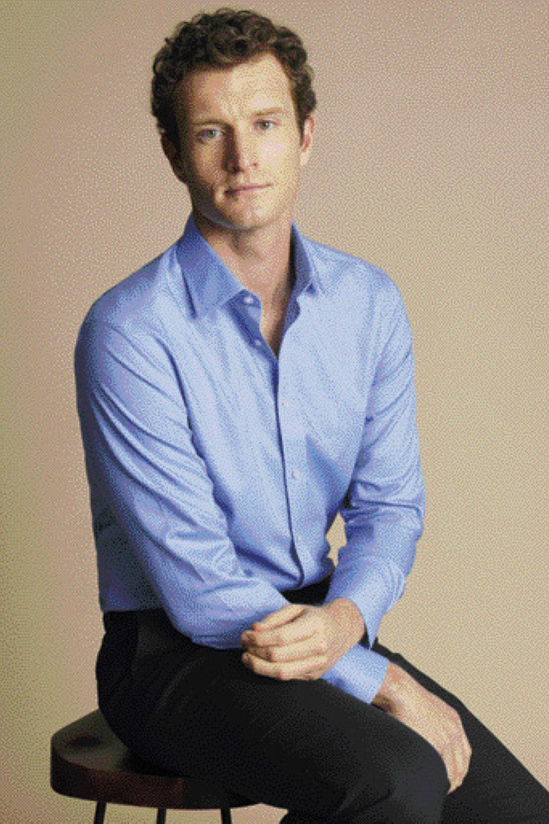 Ocean Blue Non-Iron Royal Oxford Slim Fit Shirt