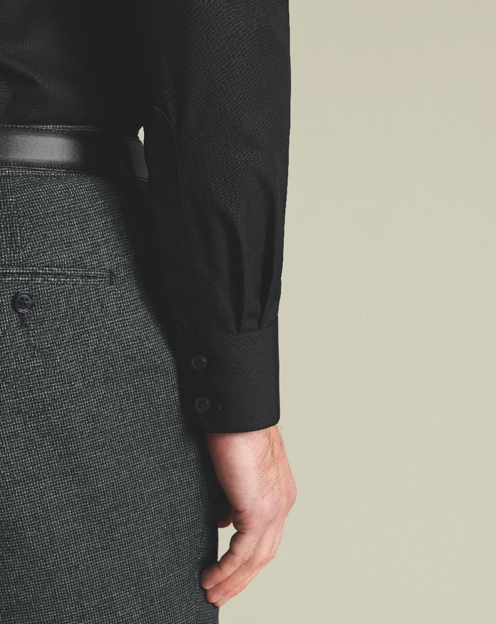 Black Non-Iron Poplin Classic Fit Shirt